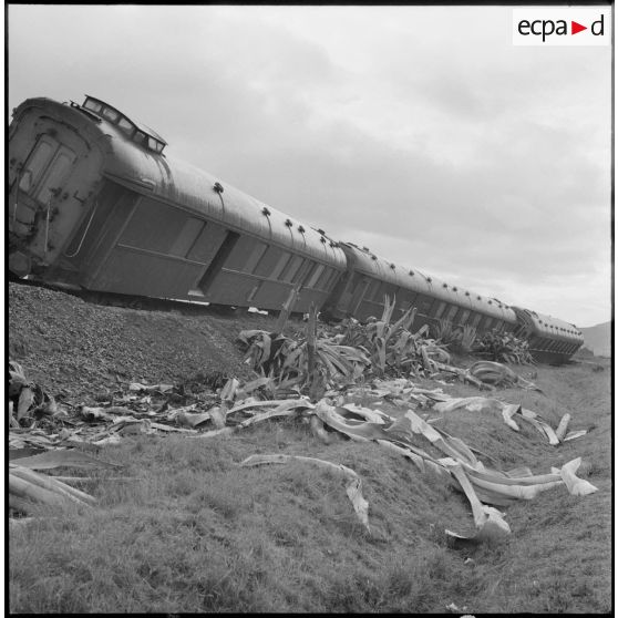 Déraillement du train Oran-Alger.