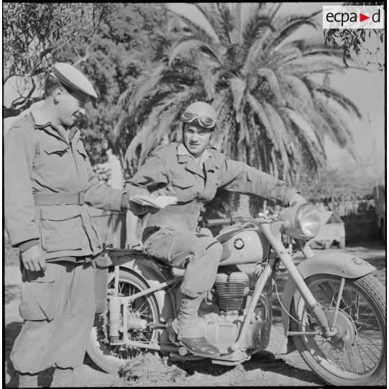 Portrait d'une estafette du 2e AMX du RCCC.