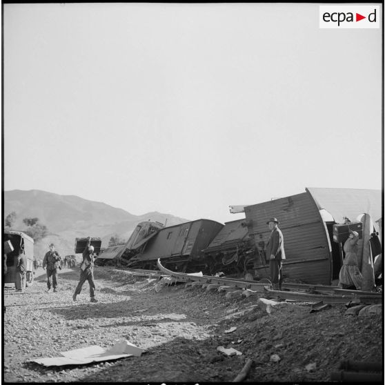 Plan général du train Alger-Oran déraillé.