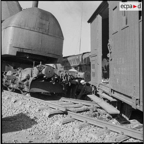 Vue de l'engin de levage.