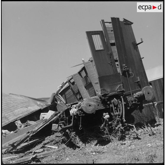 Plan d'un wagon de marchandise.