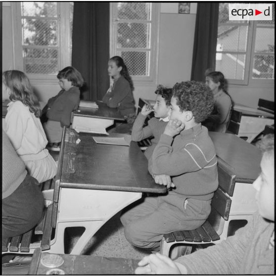 Une salle de classe de l'école de Bouzareah.