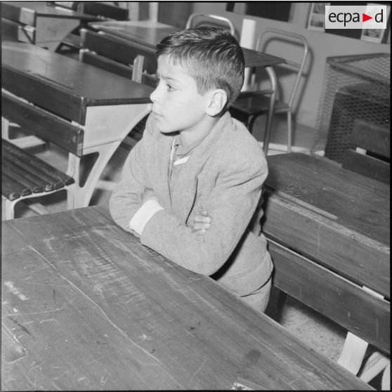 Une salle de classe de l'école de Bouzareah.