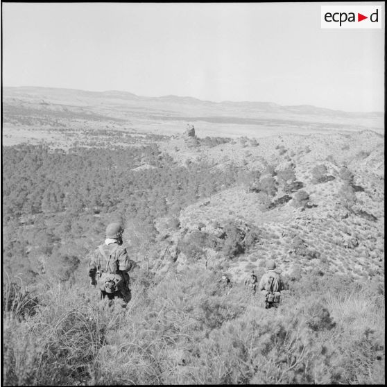 Progression à pieds.