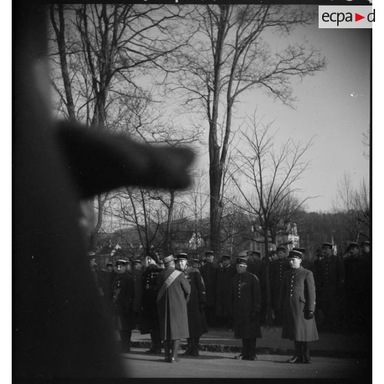 Plan général des récipiendaires lors de la cérémonie militaire.