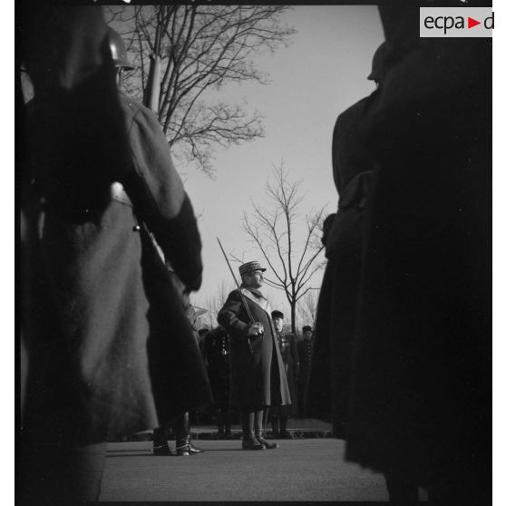 Plan général des récipiendaires lors de la cérémonie militaire.