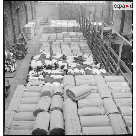 Plan général d'un entrepôt de tissus.