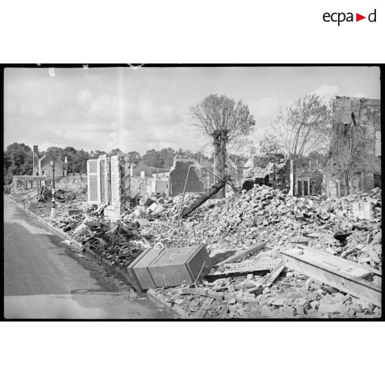 Plan général des ruines de Vitry-le-François après le bombardement de l'aviation allemande.