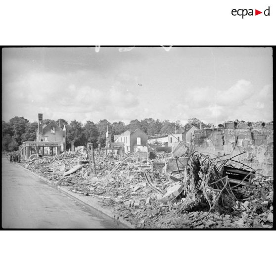 Plan général des ruines de Vitry-le-François après le bombardement de l'aviation allemande.