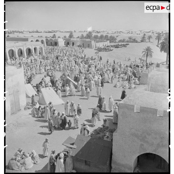 Plan d'ensemble du marché d'El Oued.