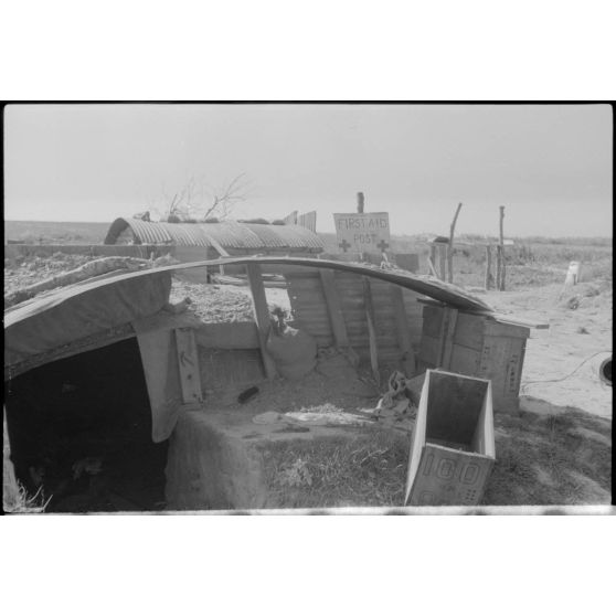 Positions défensives britanniques.