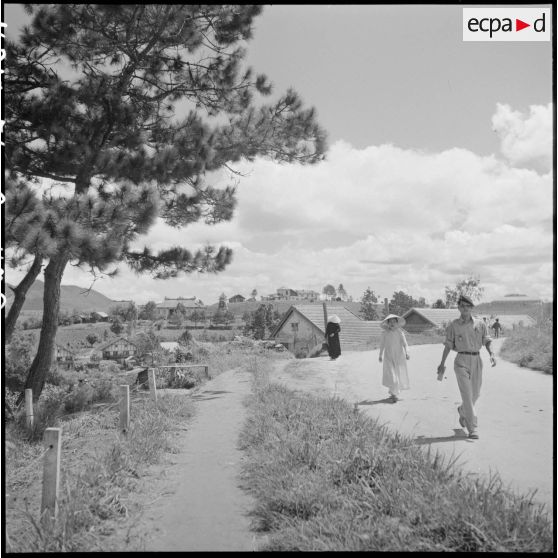 Le quartier de la station de TSF à Dalat. [description provisoire]