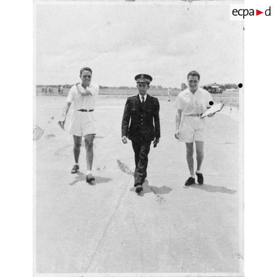 Dignitaire cambodgien à son arrivée à l'aéroport de Tan Son Nhut.