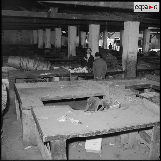 Vue du marché de la rue Randon.