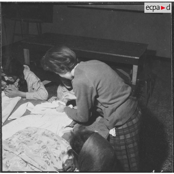 Colomb-Béchar. Centre professionnel. Cours de couture.