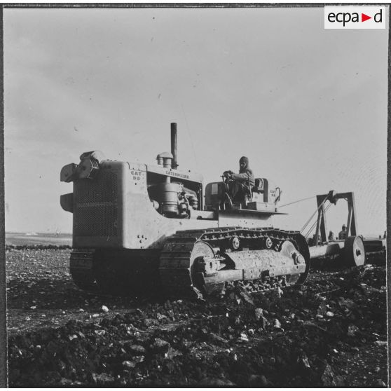 Ouled Zid. Les bulldozers de la Défense et Restauration des sols (DRS) en plein travail.