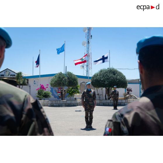 Le colonel Christophe Maurin du 1er régiment de spahis (RS) prend le commandement des troupes à Deir Kifa, au Sud-Liban.