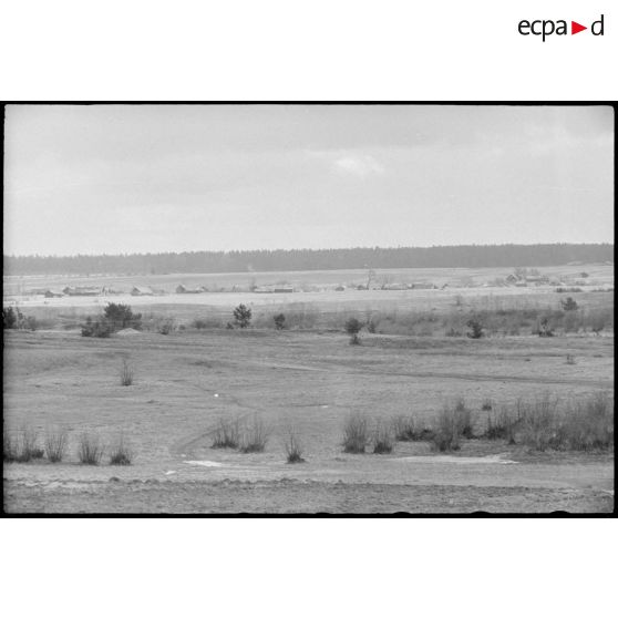 Paysage qui s'offre aux artilleurs allemands du schwere Panzer Abteilung 519.