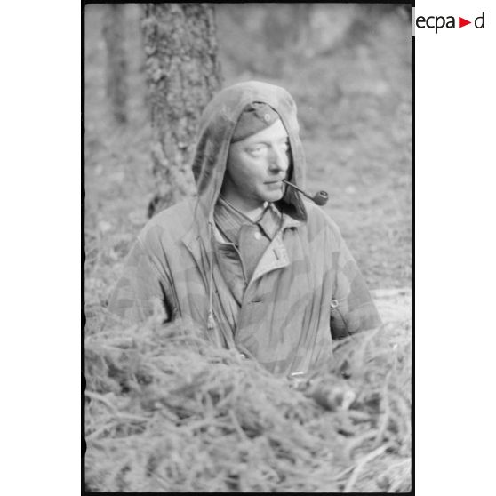 Au nord de Lepel, des fantassins allemands dans le cadre de l'opération Frühlingfest contre les partisans.