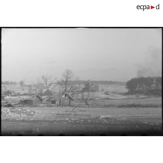 Une localité éprouvée par les combats.