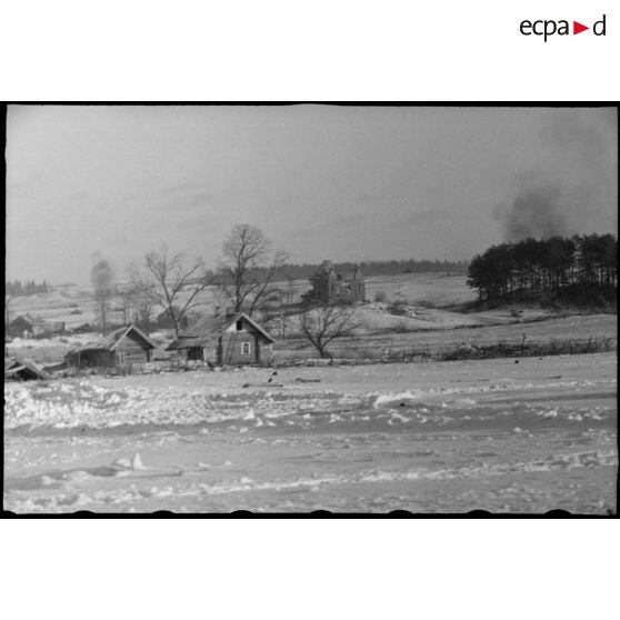 Une localité éprouvée par les combats.