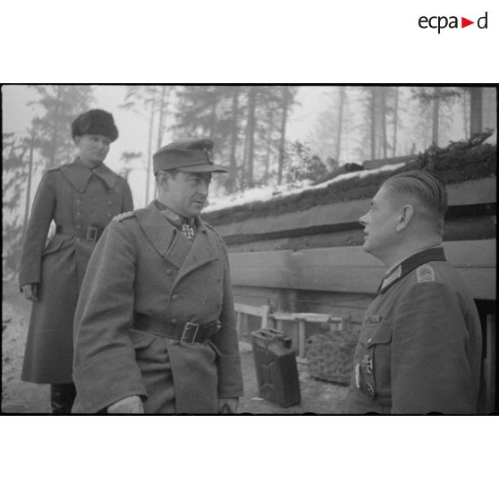 Sur le front de Witebsk, le général (Generalmajor) Mortimer von Kessel, commandant la 20e division blindée allemande (20.Panzer-Division).