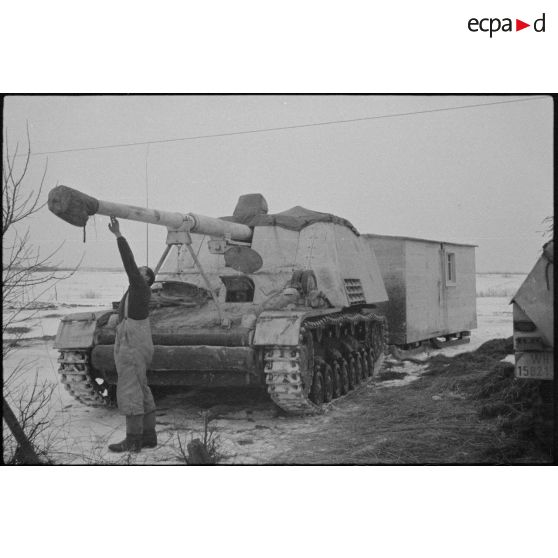 Un Nashorn du schwere Panzer Abteilung 519.