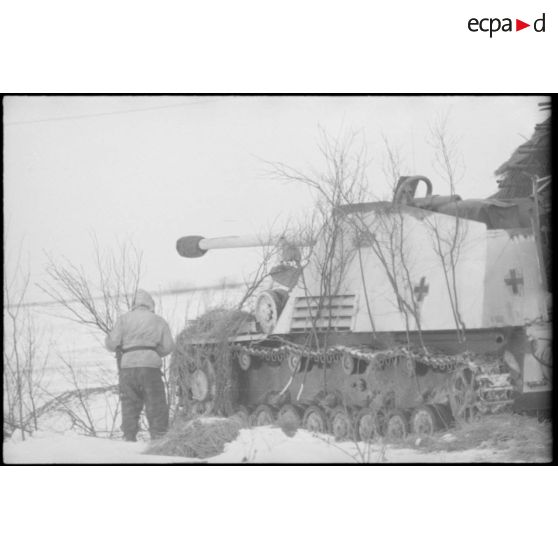 Canon automoteur Nashorn du Schwere Panzerjäger-Abteilung 519.