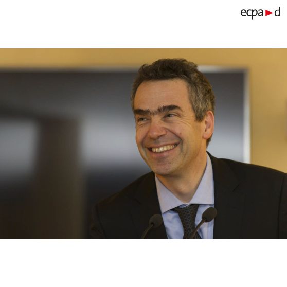 Portrait de Serge Bromberg lors de la réception des Voeux organisée par la direction de l'ECPAD.