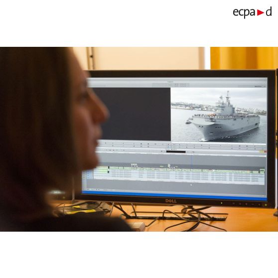 Service post-production de l'Etablissement de communication et de production audiovisuelle de la Défense.