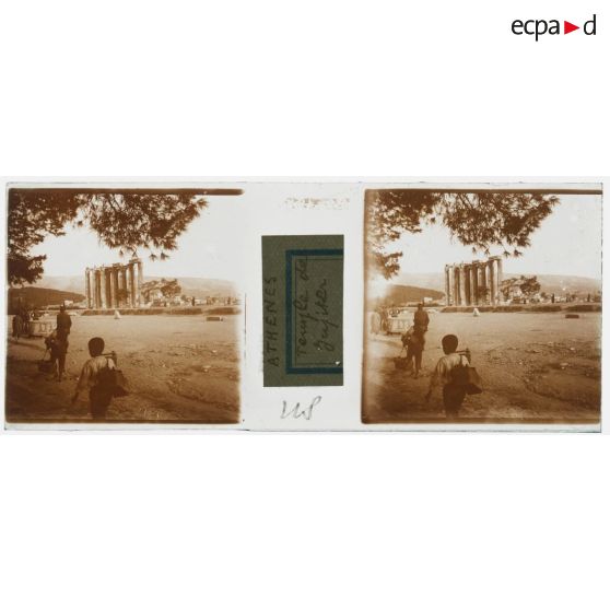 Athènes. Temple de Jupiter. [légende d'origine]<br> [Légende d'origine]