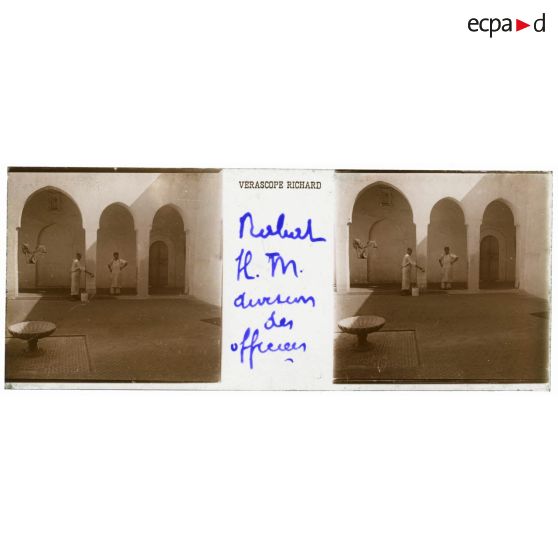 Rabat. H.M [hôpital militaire]. Division des officiers. [légende d'origine]<br>
