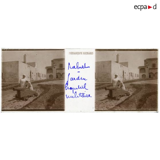Rabat. Jardin, hôpital militaire. [légende d'origine]<br>