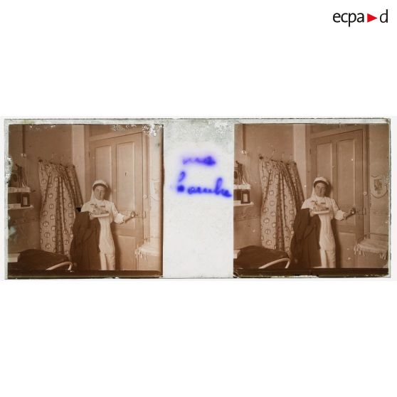 [Hôpital militaire de Verdun] : une chambre. [légende d'origine]<br>