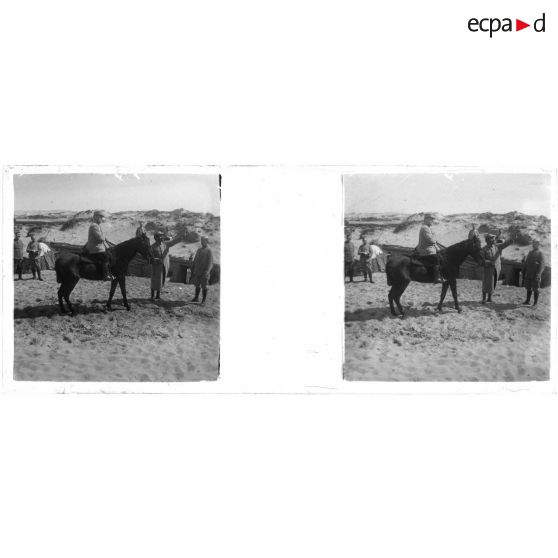 [Nieuport : soldats dont un à cheval].<br>