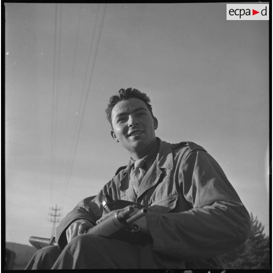 André Belleville, appelé savoyard toujours gai ! Clermont Ferrand, 92e RI. [légende d'origine]