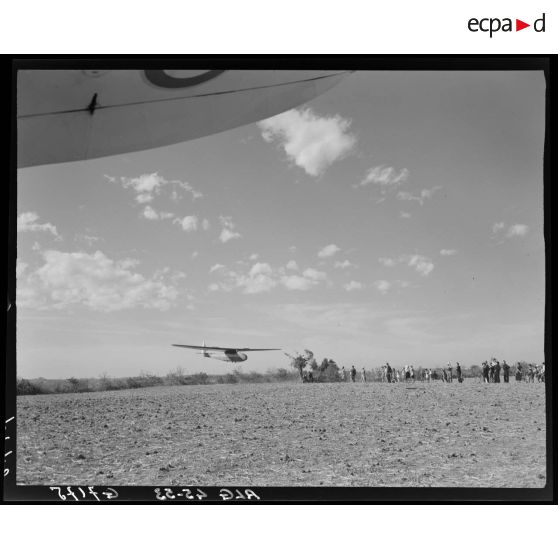 Atterrissage d'un avion de transport.