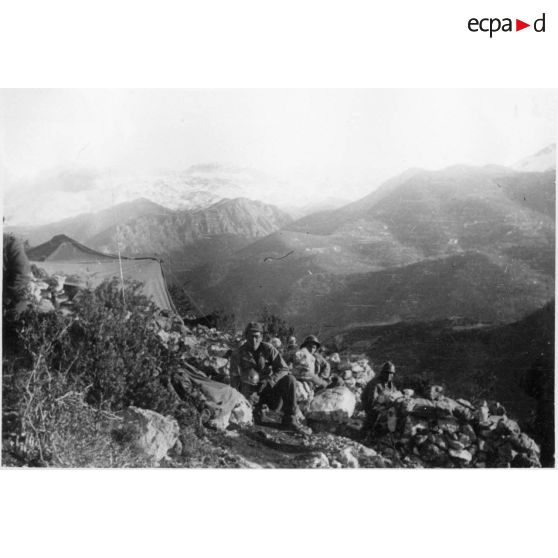 La 3e DIA [division d'infanterie algérienne] sur le front d'Italie. Janvier 1944. [légende d'origine]