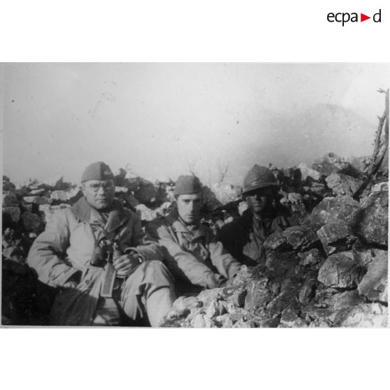 La 3e DIA [division d'infanterie algérienne] sur le front d'Italie. Janvier 1944. [légende d'origine]
