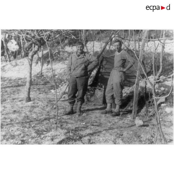 La 3e DIA [division d'infanterie algérienne] sur le front d'Italie. Janvier 1944. [légende d'origine]
