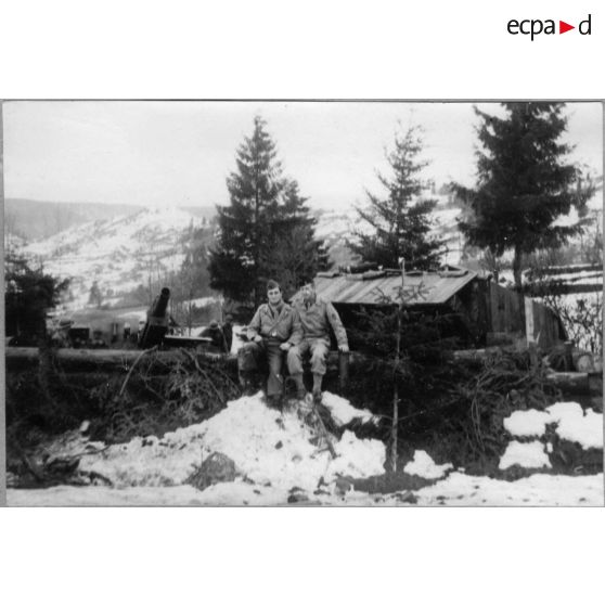 Sur le front des Vosges. Octobre - décembre 1944. [légende d'origine]