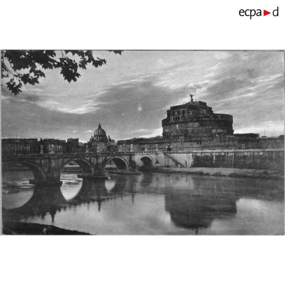 [Rome. Le pont et le château Saint-Ange. Sans date.]