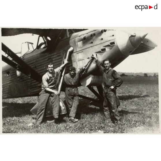 René Chavaux à droite. [légende d'origine]