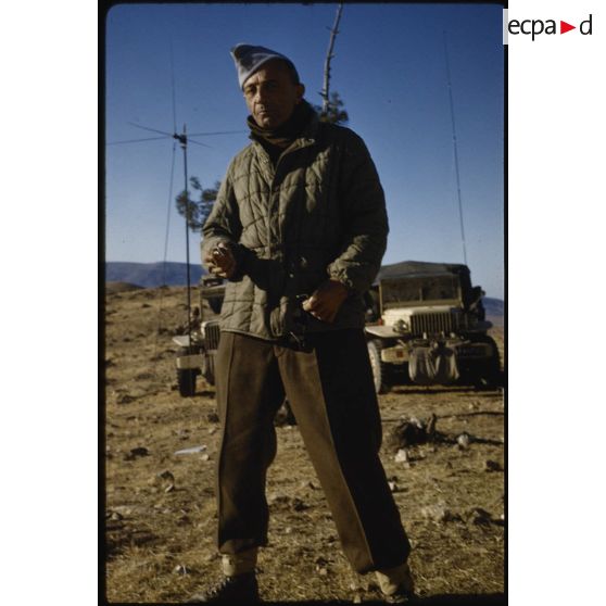 Le colonel Maniglia, octobre 1958. [légende d'oirigine]
