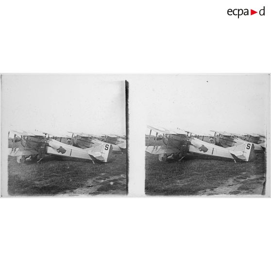 Capitaine Luc-Pupat (appuyé à son SPAD). Août 1917. [légende d'origine]