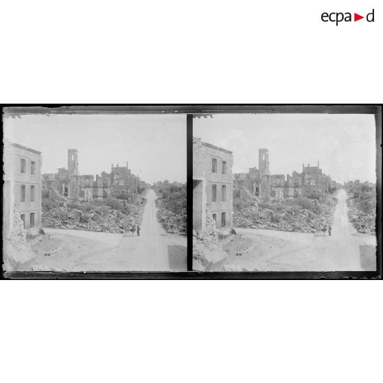 [Rues de Verdun en ruine].