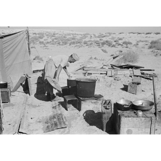 La cuisine du 4./JG.27 (Jagdgeschwader JG-27).