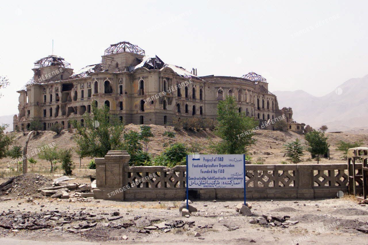L'ancien palais du roi Zaher Shah, Kaboul.