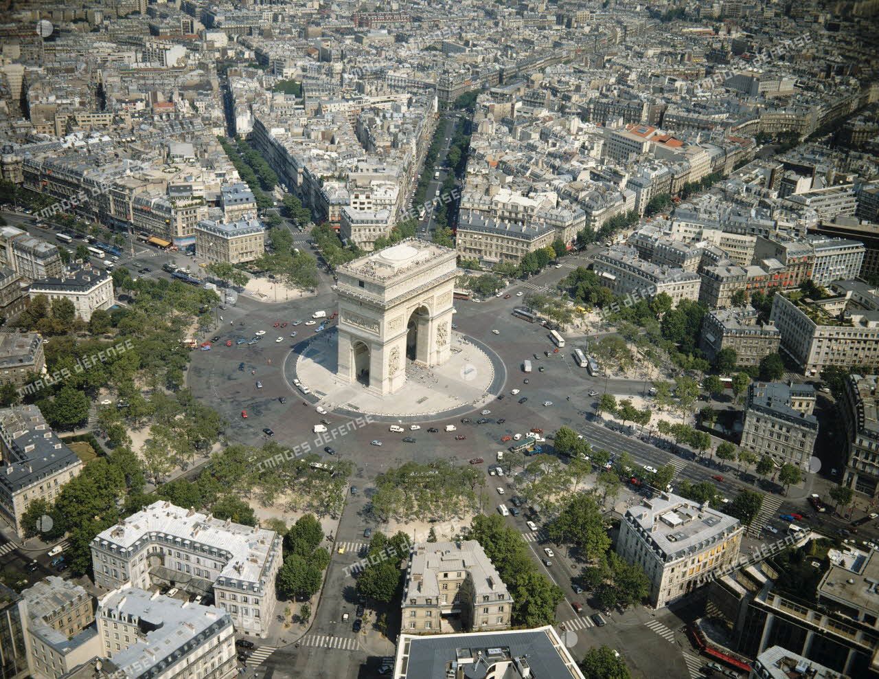 Vue aériennes de Paris - 8e arrondissement.