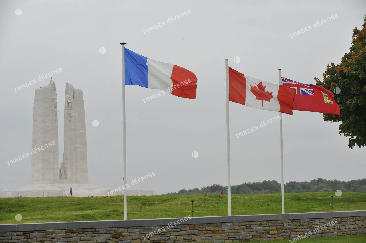 Plan d'ensemble du mémorial national canadien de Vimy.
